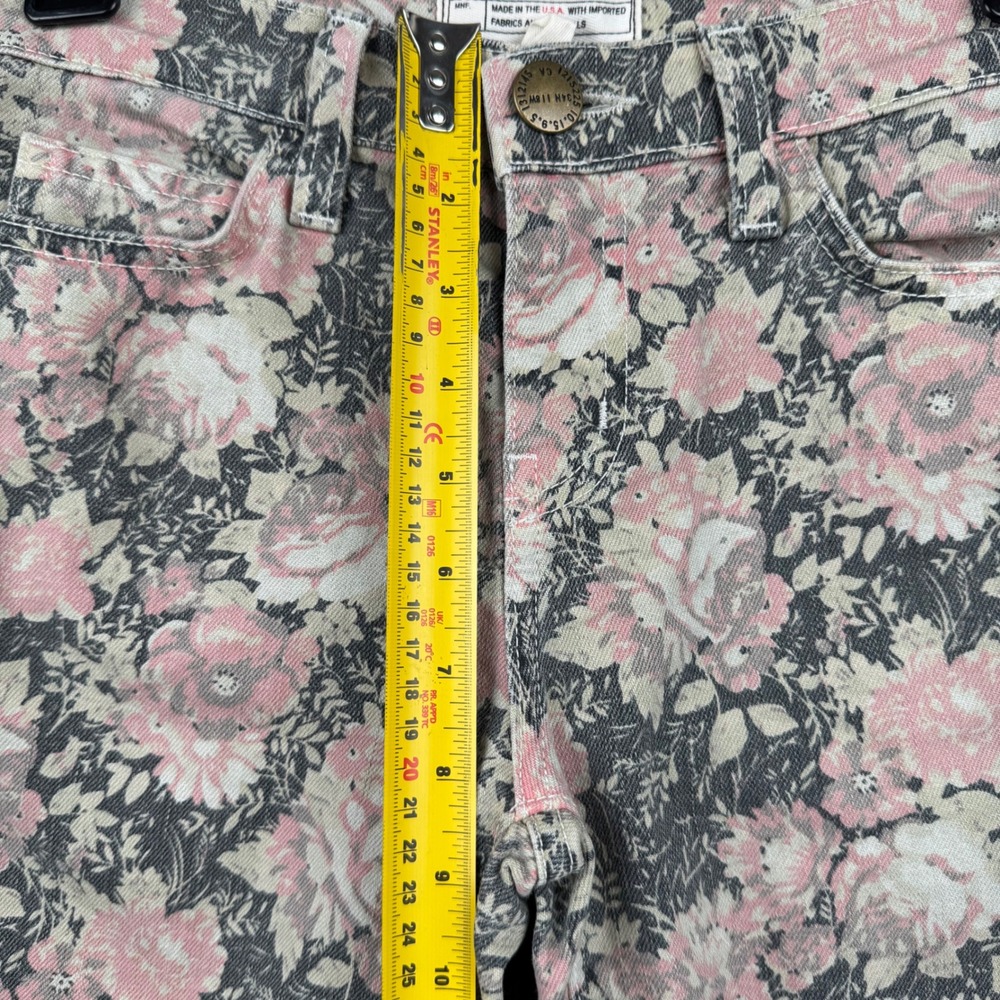 Current Elliott Floral Print Jeans Size‎ 25 Stiletto Phoenix Skinny Denim - Picture 6 of 9